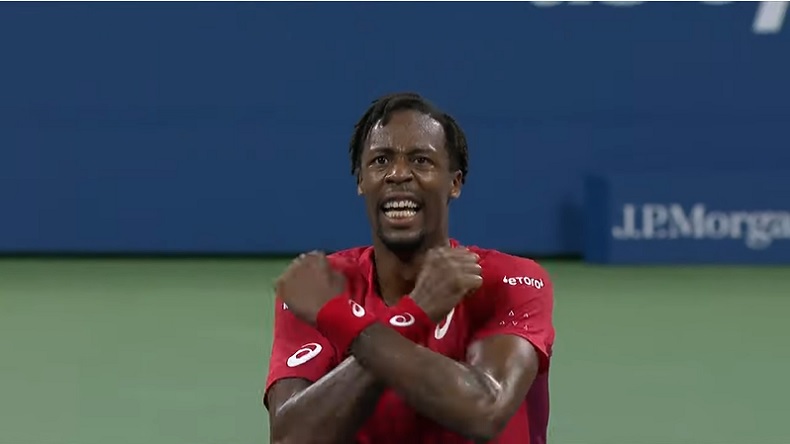 Gaël Monfils s'est imposé en guerrier contre Denis Shapovalov à l'US Open 2019.