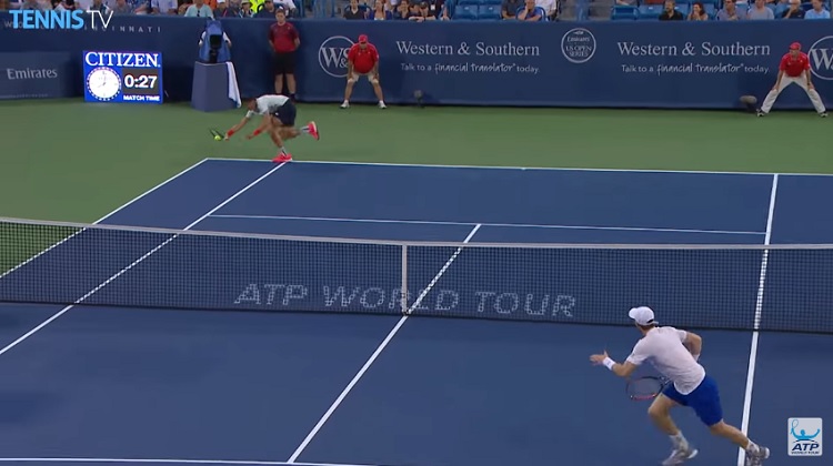 Il y a eu des points énormes entre Andy Murray et Milos Raonic.