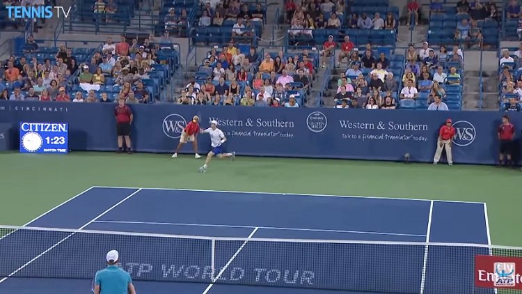 Andy Murray est impressionnant en défense.
