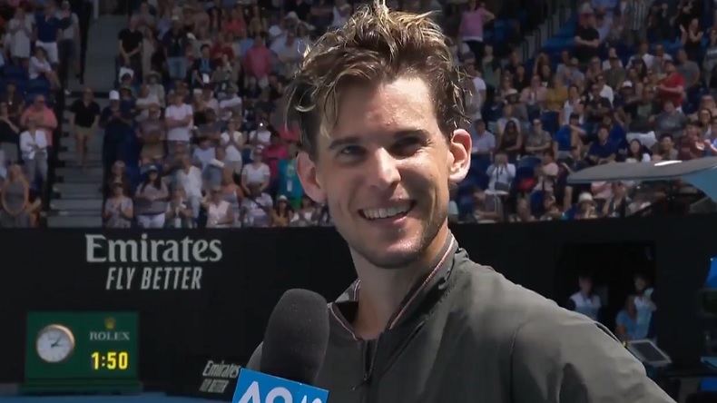 L'interview marrante de Dominic Thiem à propos des tatouages de sa mère à chacun de ses titres.