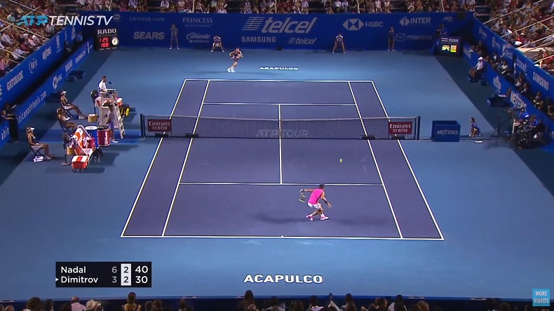 Un score sévère mais un match de très grande qualité entre Nadal et Dimitrov à Acapulco.