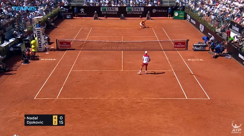 Il y a eu un gros match entre Nadal et Djokovic à Rome, avec quelques points monstrueux. Il y a eu un gros match entre Nadal et Djokovic à Rome, avec quelques points monstrueux.