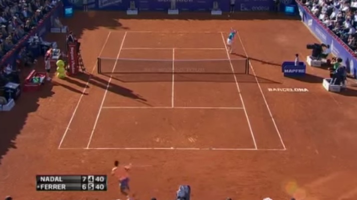 Un point qui a fait mal au cerveau de David Ferrer.