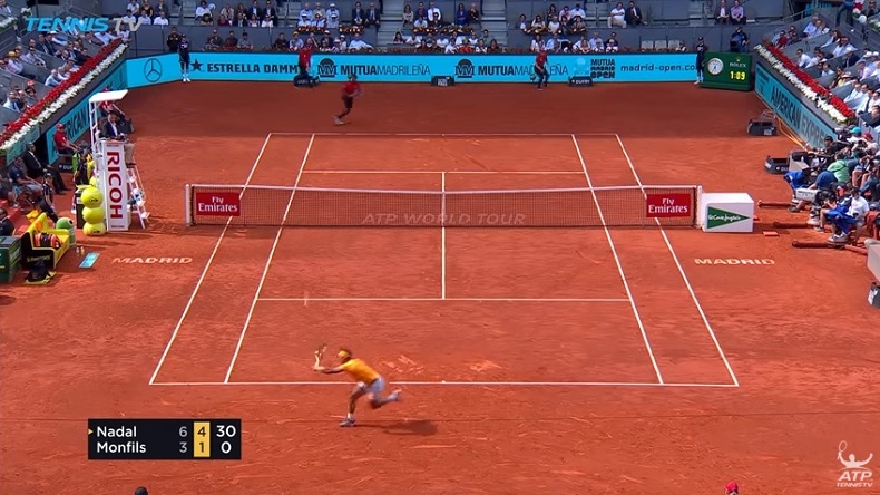 Deux points fabuleux de Nadal contre Monfils à Madrid. Deux points fabuleux de Nadal contre Monfils à Madrid.