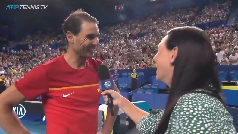 Rafa Nadal a réagi avec humour au fait qu'il est le premier joueur à être n°1 mondial sur trois décennies.