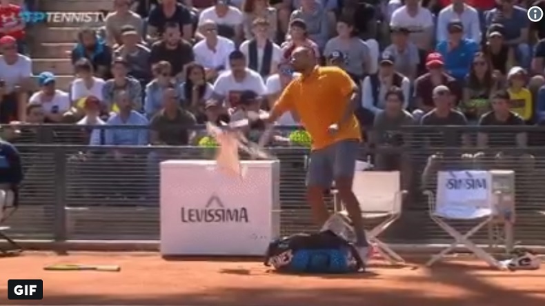 Nick Kyrgios a perdu au deuxième tour du Masters de Rome 2019 sur disqualification.