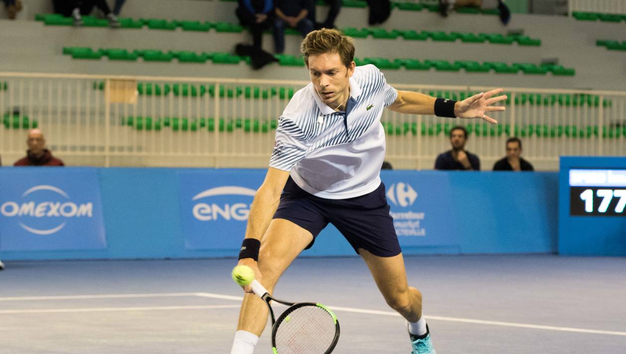 Nicolas Mahut, un des derniers puristes du jeu d'attaque. (Crédit Photo Etienne Pignol).
