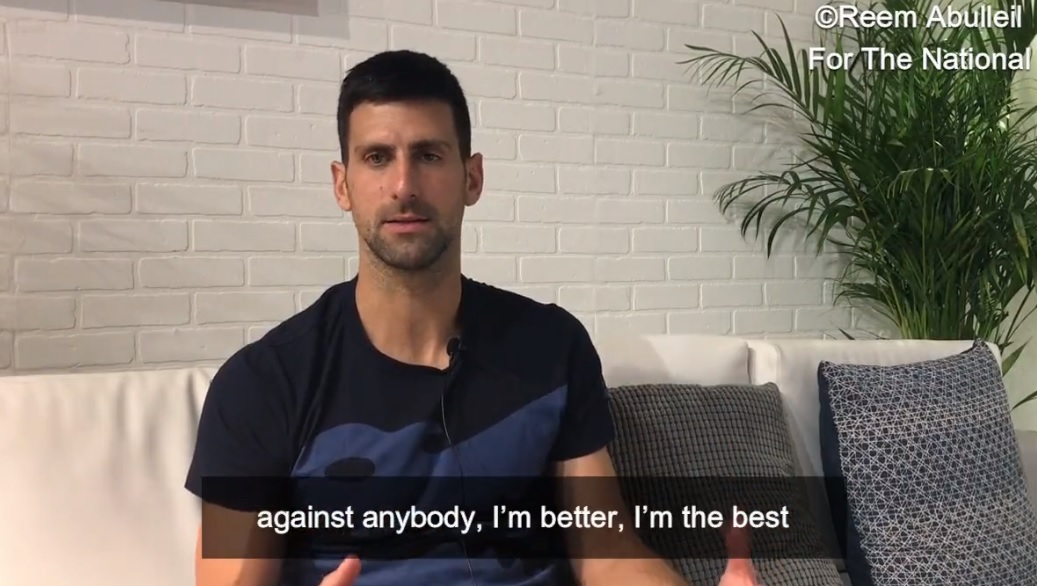 La confiance de Novak Djokovic : "Je sais que quand je suis prêt, je suis le meilleur, sur n'importe quelle surface et contre n'importe qui."