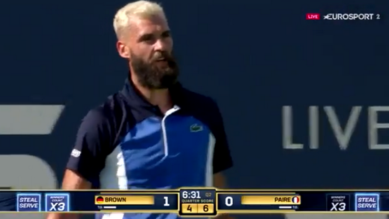 Benoit Paire a encore frappé. Lors de l'Ultimate Tennis Showdown, le Français a sorti une punchline dont il est le seul à avoir le secret.