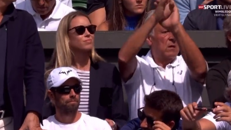 Le père et la soeur de Rafa Nadal lui disent d'abandonner en quarts de finale de Wimbledon 2022 contre Taylor Fritz.