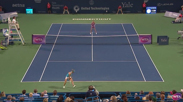 Agnieszka Radwanska, alias Madame hot shots, est de retour et Kirsten Flipkens lui a donné la réplique.