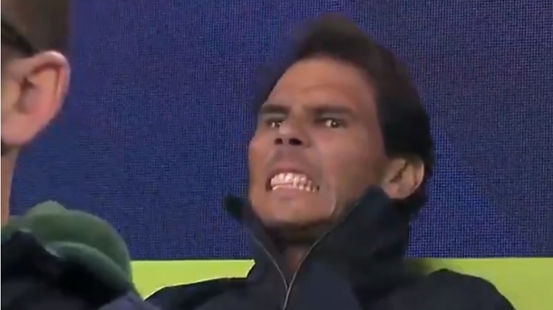 Rafa Nadal passe par tous les états quand il regarde un match de l'Espagne à l'ATP Cup sans jouer.