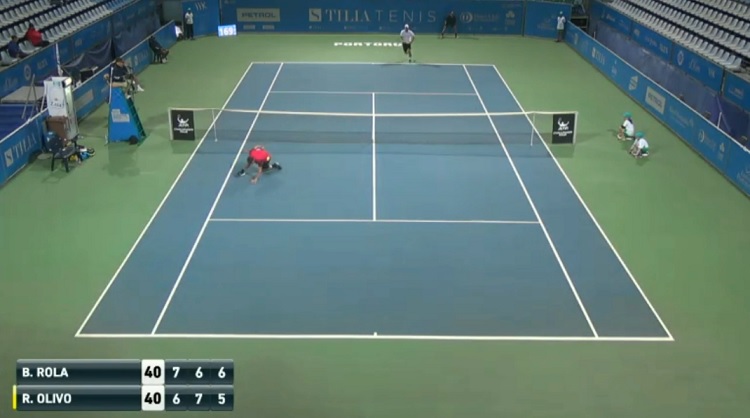 Renzo Olivo a peut-être signé la remise de l'année au Challenger de Portoroz 2016.