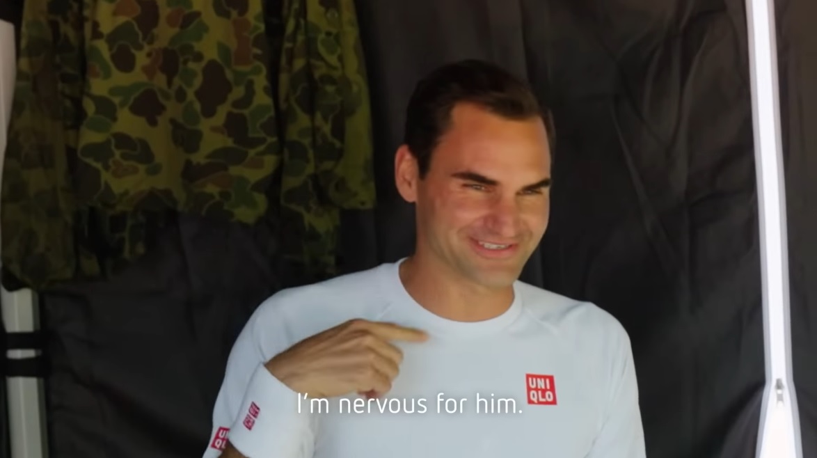 Roger Federer a tenu sa promesse et rencontré Zizou, un joueur américain. 