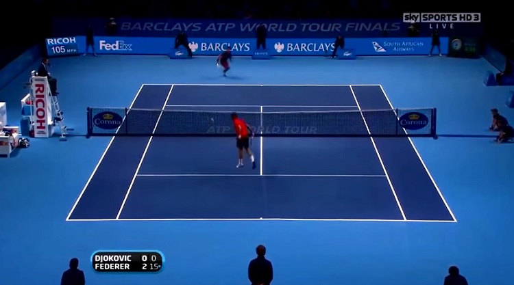 Cette compilation de demi-volées de Roger Federer pue le talent.