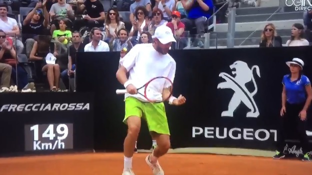 Stéphane Robert s'est fait plaisir contre Novak Djokovic.