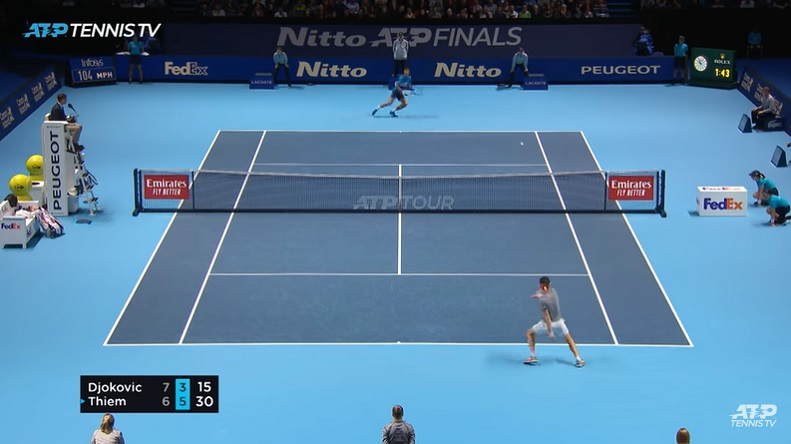 Un match de mutant entre Thiem et Djokovic au Masters 2019.