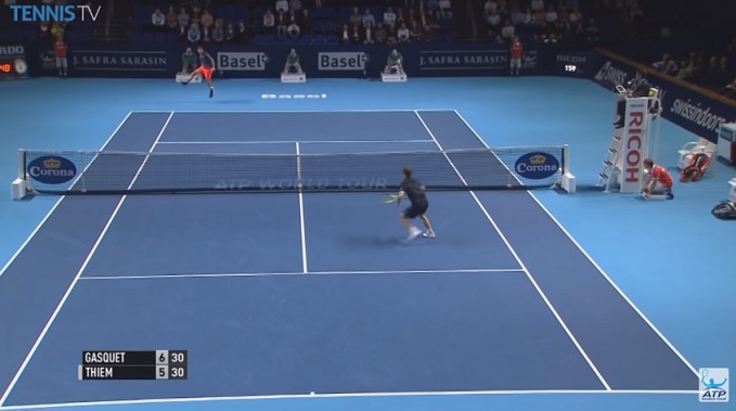 Mon dieu ce point entre Gasquet et TThiem à Bâle.