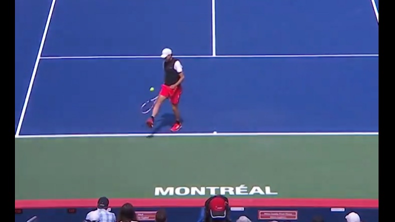 Le contrôle de balle superbe de Dominic Thiem à Montréal.