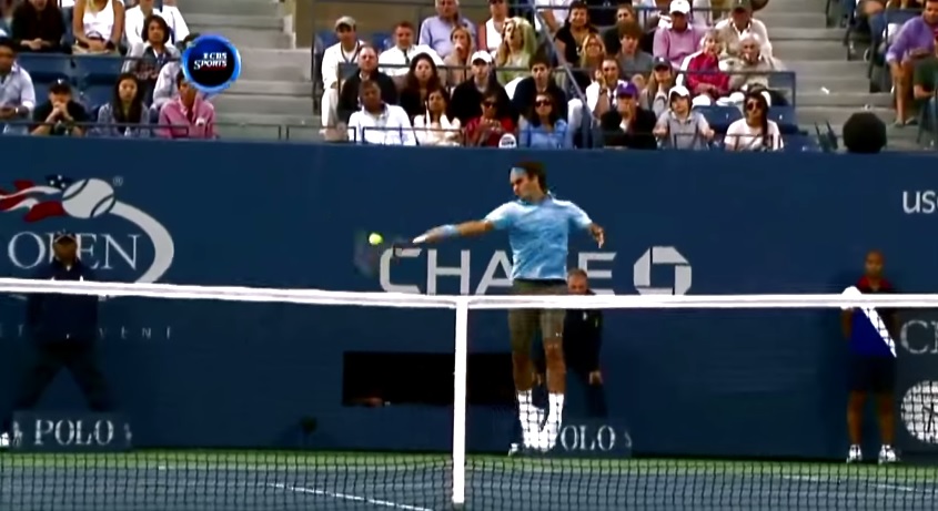 Les coups droits décroisés de Roger Federer