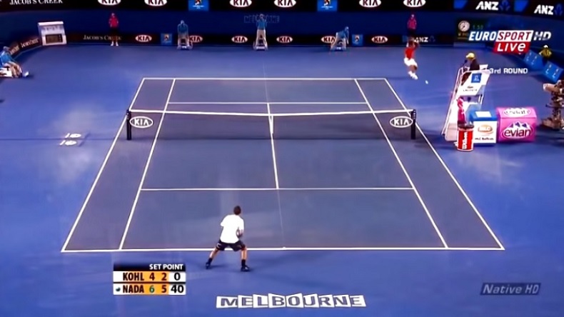 Les banana shots de Rafa Nadal sont incroyables.