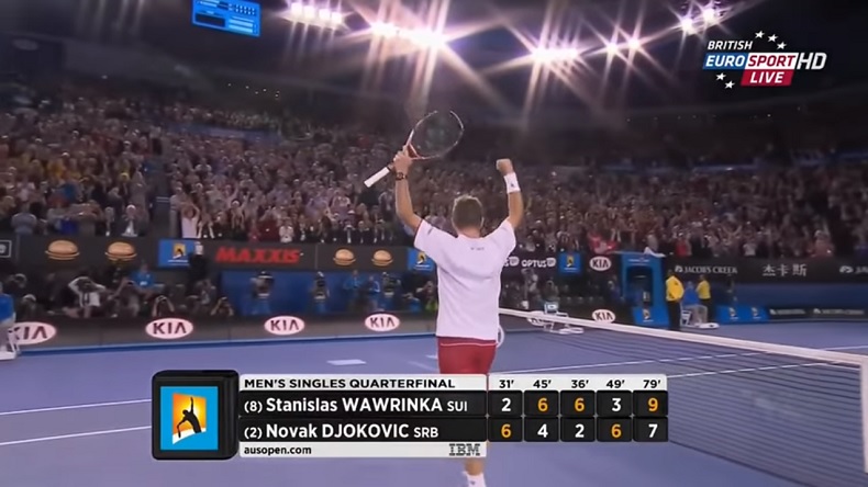 Stan Wawrinka prend sa revanche sur Novak Djokovic à l'Open d'Australie 2014 à l'issue d'un nouveau match de légende.