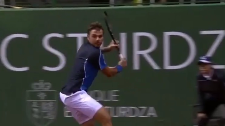 Le revers de Wawrinka fait toujours aussi mal. Le revers de Wawrinka fait toujours aussi mal.