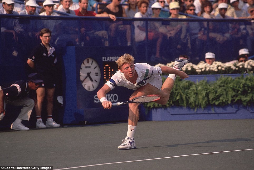 Boris Becker en finale de l'US Open 1989 (Crédit Sports Illustrated / Getty Images)