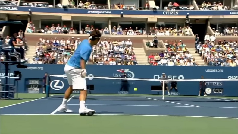 Une compilation de coups de fusil de Roger Federer.