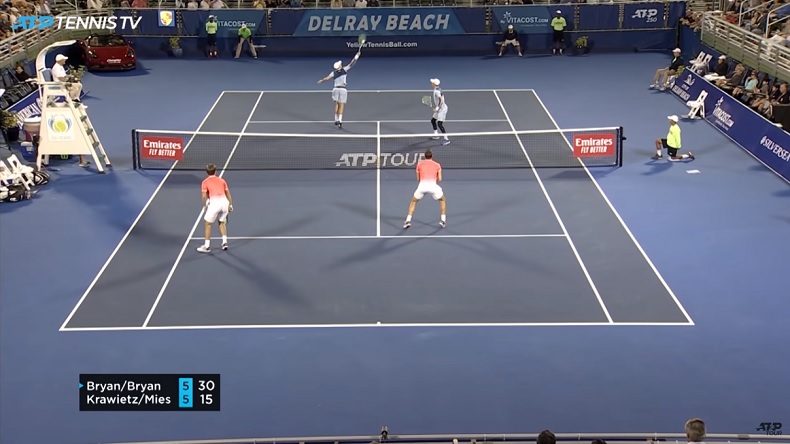 Un point de légende des frères Bryan à Delray Beach.