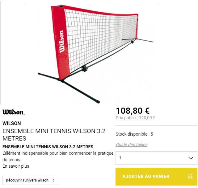 Filet de mini-tennis. Filet de mini-tennis