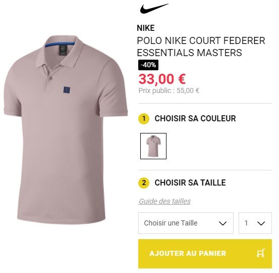 Un polo Vintage Federer Nike Un polo Vintage Federer Nike