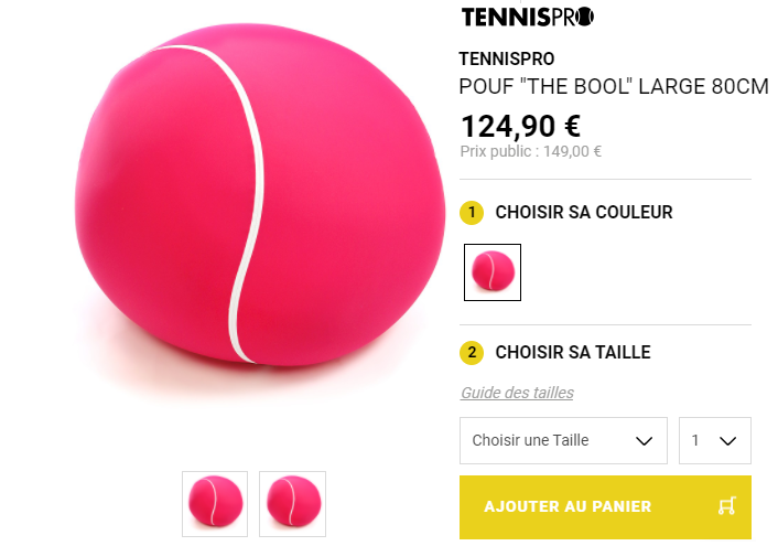 Le Pouf Tennis. Le Pouf Tennis