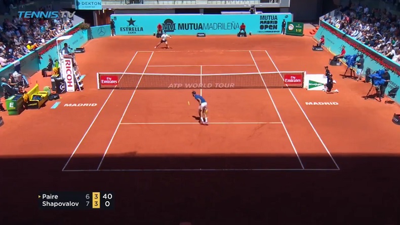 Cet enchaînement tweener - volée rétro de Benoît Paire à Madrid est monstrueux. Cet enchaînement tweener - volée rétro de Benoît Paire à Madrid est monstrueux.